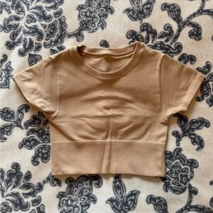 Celine Camel Crewneck Top